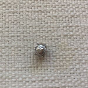 Pandora silver charm with hearts